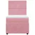 Produktbild 6 för Ramsäng med madrass rosa 90x200 cm sammet