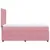 Produktbild 7 för Ramsäng med madrass rosa 90x200 cm sammet