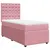 Produktbild 3 för Ramsäng med madrass rosa 90x200 cm sammet
