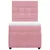 Produktbild 6 för Ramsäng med madrass rosa 100x200 cm sammet