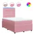 Produktbild 2 för Ramsäng med madrass rosa 120x190 cm sammet