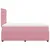 Produktbild 7 för Ramsäng med madrass rosa 120x190 cm sammet