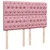Produktbild 9 för Ramsäng med madrass rosa 140x190 cm sammet