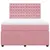 Produktbild 6 för Ramsäng med madrass rosa 140x190 cm sammet