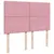Produktbild 9 för Ramsäng med madrass rosa 140x200 cm sammet