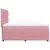 Produktbild 7 för Ramsäng med madrass rosa 140x200 cm sammet