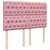 Produktbild 9 för Ramsäng med madrass rosa 140x200 cm sammet