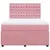 Produktbild 6 för Ramsäng med madrass rosa 140x200 cm sammet
