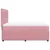 Produktbild 7 för Ramsäng med madrass rosa 140x200 cm sammet