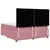 Produktbild 8 för Ramsäng med madrass rosa 180x200 cm sammet