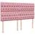 Produktbild 9 för Ramsäng med madrass rosa 180x200 cm sammet