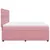 Produktbild 7 för Ramsäng med madrass rosa 180x200 cm sammet