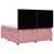 Produktbild 8 för Ramsäng med madrass rosa 180x200 cm sammet