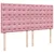 Produktbild 9 för Ramsäng med madrass rosa 180x200 cm sammet