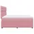 Produktbild 7 för Ramsäng med madrass rosa 200x200 cm sammet