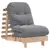 Produktbild 2 för Futonbäddsoffa med madrass 60x206x11 cm massiv furu