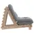 Produktbild 6 för Futonbäddsoffa med madrass 60x206x11 cm massiv furu