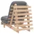 Produktbild 7 för Futonbäddsoffa med madrass 60x206x11 cm massiv furu