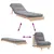 Produktbild 8 för Futonbäddsoffa med madrass 60x206x11 cm massiv furu
