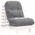 Produktbild 4 för Futonbäddsoffa med madrass vit 60x206x11 cm massiv furu