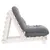 Produktbild 6 för Futonbäddsoffa med madrass vit 60x206x11 cm massiv furu