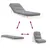 Produktbild 8 för Futonbäddsoffa med madrass vit 60x206x11 cm massiv furu