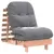 Produktbild 4 för Futonbäddsoffa med madrass 60x206x11 cm massivt douglasträ
