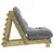 Produktbild 6 för Futonbäddsoffa med madrass 60x206x11 cm impregnerad furu