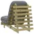 Produktbild 7 för Futonbäddsoffa med madrass 60x206x11 cm impregnerad furu