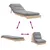 Produktbild 8 för Futonbäddsoffa med madrass 70x206x11 cm massiv furu