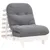 Produktbild 2 för Futonbäddsoffa med madrass vit 70x206x11 cm massiv furu
