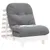 Produktbild 4 för Futonbäddsoffa med madrass vit 70x206x11 cm massiv furu