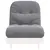 Produktbild 5 för Futonbäddsoffa med madrass vit 70x206x11 cm massiv furu