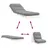 Produktbild 8 för Futonbäddsoffa med madrass vit 70x206x11 cm massiv furu