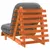 Produktbild 7 för Futonbäddsoffa med madrass vaxad brun 70x206x11 cm massiv furu