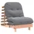 Produktbild 2 för Futonbäddsoffa med madrass 70x206x11 cm massivt douglasträ