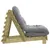 Produktbild 6 för Futonbäddsoffa med madrass 70x206x11 cm impregnerad furu