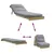 Produktbild 8 för Futonbäddsoffa med madrass 70x206x11 cm impregnerad furu