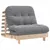 Produktbild 2 för Futonbäddsoffa med madrass 80x206x11 cm massiv furu