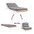 Produktbild 8 för Futonbäddsoffa med madrass 80x206x11 cm massiv furu