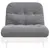 Produktbild 5 för Futonbäddsoffa med madrass vit 80x206x11 cm massiv furu