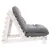 Produktbild 6 för Futonbäddsoffa med madrass vit 80x206x11 cm massiv furu