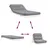 Produktbild 8 för Futonbäddsoffa med madrass vit 80x206x11 cm massiv furu