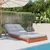Produktbild 3 för Futonbäddsoffa med madrass vaxad brun 80x206x11 cm massiv furu