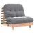 Produktbild 4 för Futonbäddsoffa med madrass 80x206x11 cm massivt douglasträ