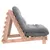 Produktbild 6 för Futonbäddsoffa med madrass 80x206x11 cm massivt douglasträ