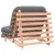 Produktbild 7 för Futonbäddsoffa med madrass 80x206x11 cm massivt douglasträ