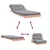 Produktbild 8 för Futonbäddsoffa med madrass 80x206x11 cm massivt douglasträ