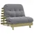 Produktbild 2 för Futonbäddsoffa med madrass 80x206x11 cm impregnerad furu