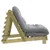 Produktbild 6 för Futonbäddsoffa med madrass 80x206x11 cm impregnerad furu